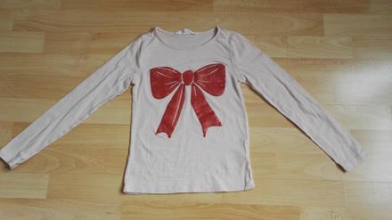 Triko & tričko s mašlí h&m vel. 122/128, h&m,122