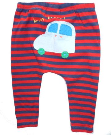 Bavlněné kalhoty s autíčkem na zadečku vel. 74, next,74