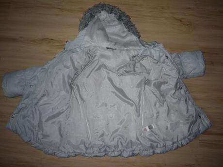 Šedá dívčí bunda na lítačku, george,116