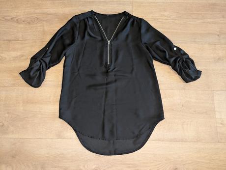 T409 krásná průsvitná halenka vel. s, s