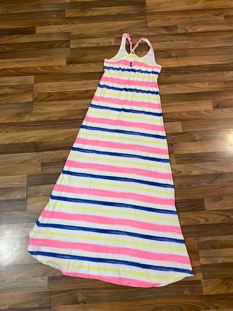 Letní pruh maxišaty na 170 cm, vel 170/176 cca xs, h&m,176