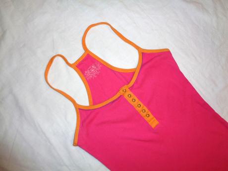Super oranžovorůžové bavlněné tílko , denim co,170