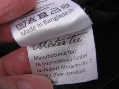 Černé bavlněné tričko mister tee, l