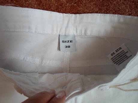 Bílé kalhoty rifle džíny, 36