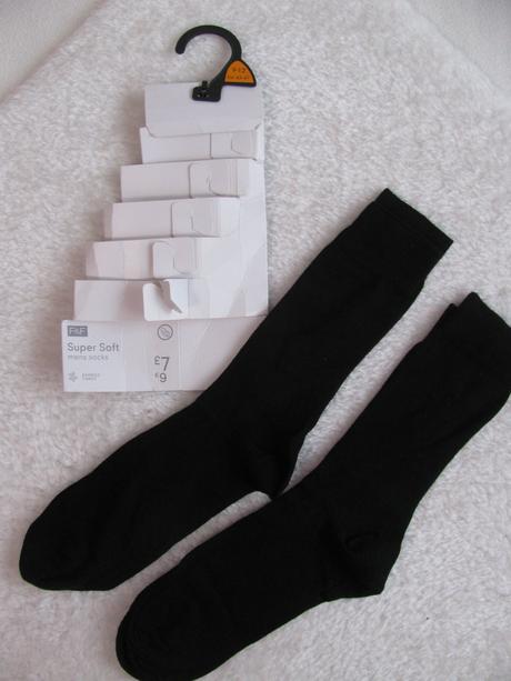 Pánské černé ponožky 2 páry v.43-47, f&f,46