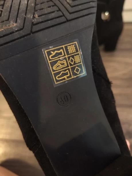 Semišové kotníkové boty na podpadku vel. 40, 40