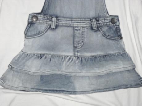 Luxusní laclová sukýnka z odlehčené rifloviny, denim,116