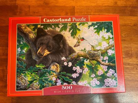 Puzzle castorland medvěd 500 dílků,