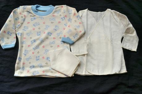 Kojenecká souprava košilka a tričko bavlna,v.56/62, 56 / 62