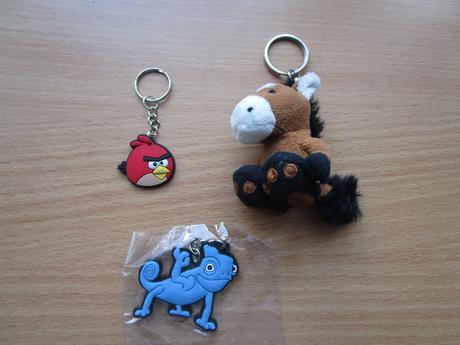 3x pěkné přívěšky na klíče,