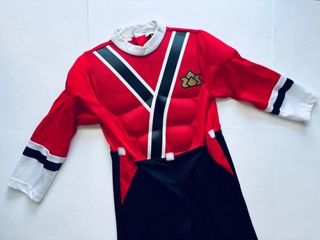 An21/ kostým power rangers samuraj- v.5/6 let, 