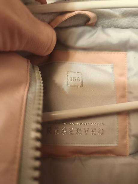 Pudrová zimní bunda parka kabátek reserved, reserved,164 / s / xs