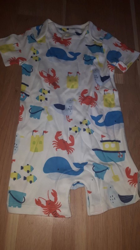 Letní overal se zvířátky 80, marks & spencer,80