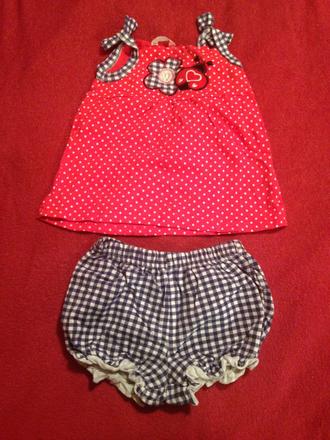 Dívčí komplet - tričko a kraťasy, 74