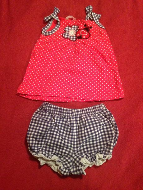 Dívčí komplet - tričko a kraťasy, 74