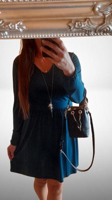 Smaragdové elegantní šaty s dlouhým rukávem, esmara,40