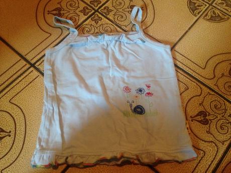 Dívčí tílko květy a šneček vel. 74 - 80, frog,74