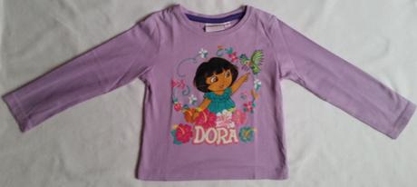 Dětské tričko s dlouhým rukávem dora, nickelodeon,92