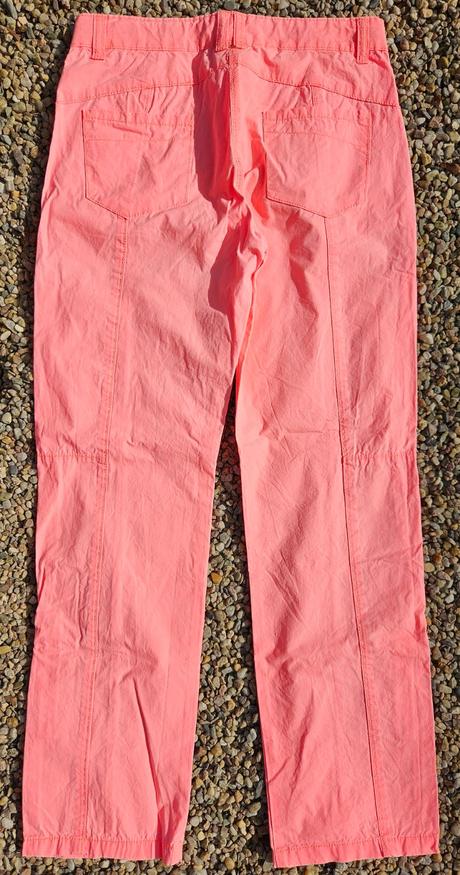 N78	dívčí plátěné roll-up kalhoty vel. 152, yigga,152