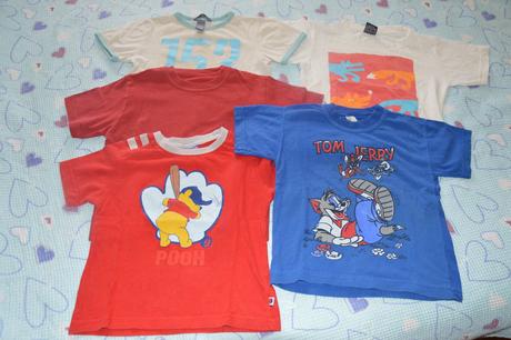 4x tričko kr. rukáv vel. 98/104, disney,104