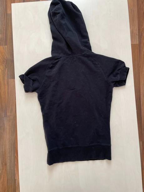 Mikina/klokanka s krátkým rukávem, vel xs, hm spo, h&m,xs