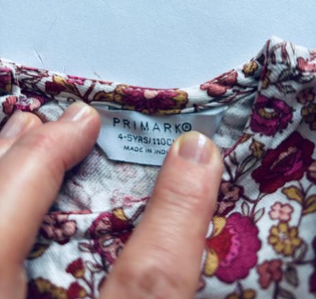 Ob/ tunika s kytičkami - v.4/5 let, primark,110