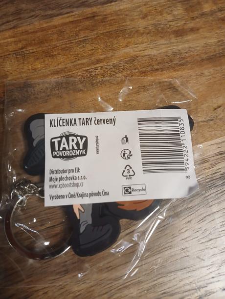 Klíčenka/přívěšek tary, červený, nová, 