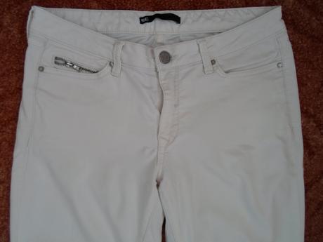 Bílé kalhoty rifle džíny, 40