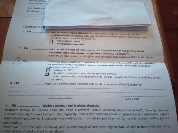 RP na druhé dítě.