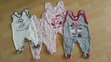 Balík 28 ks oblečení velikost 68 pro holčičku, 68–80