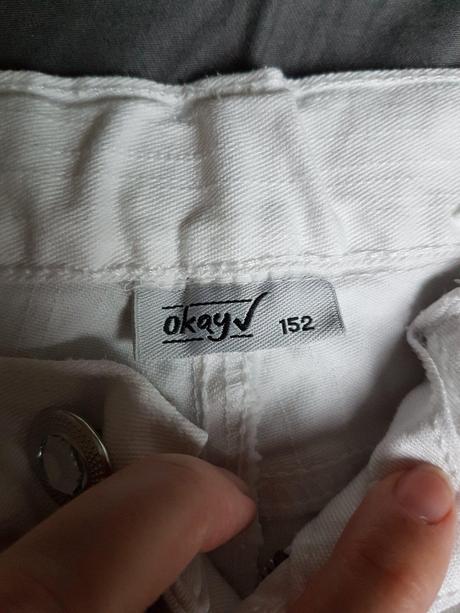 Dívčí riflove 3/4, okay,152