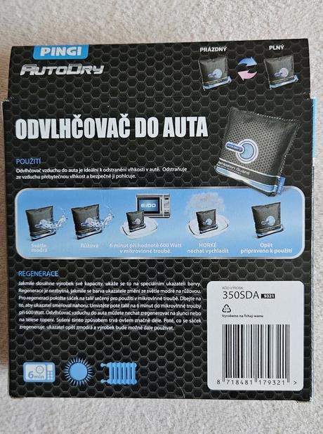 Držák na tablet do auta na opěrku hlavy+odvlhčovač, 