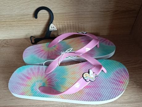 Duhové žabky s jednorožci vel 36/37, f&f,36