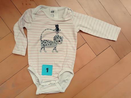 Body dlouhý rukáv 62, h&m,62