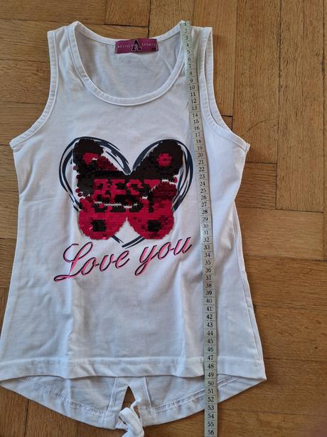 Tílko top měnící motýl vel. 128, 128