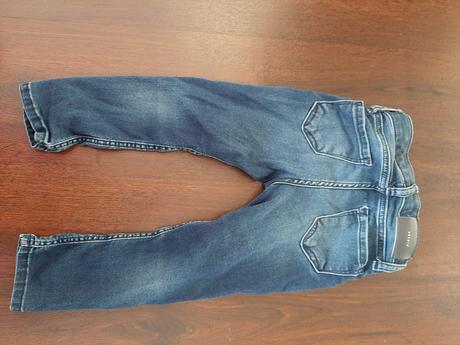 Tmavě modré rifle h&m 92 skinny fit &denim, h&m,92