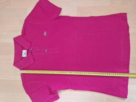 Tričko s límečkem růžové lacoste, lacoste,38
