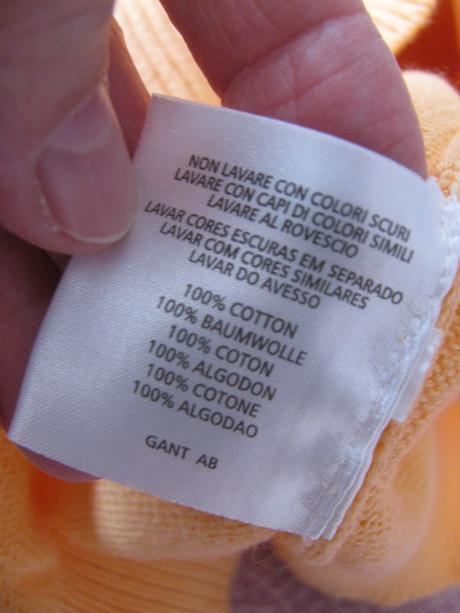 Dívčí oranžová vesta gant, gant,152