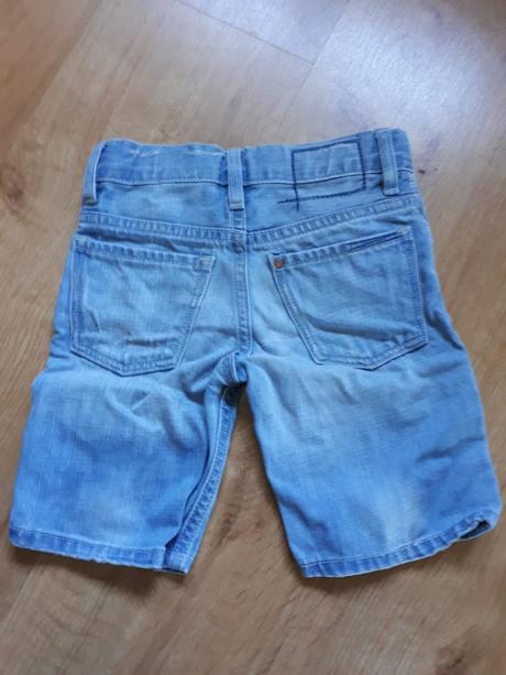Peckovní džínové riflové kraťasy šortky, h&m,92