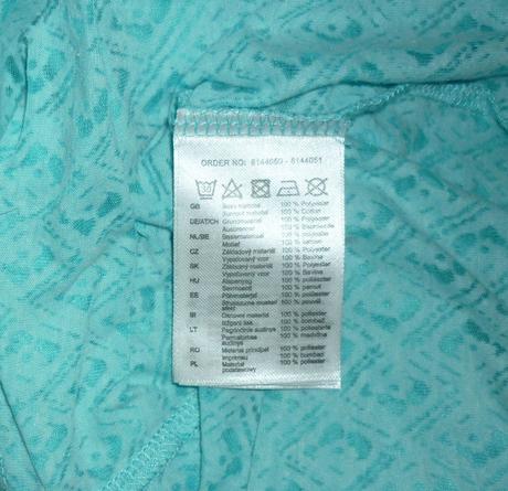 Prodám dámské tyrkysové tílko / tričko takko, takko,s