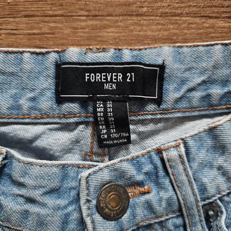 Pánské džínové kraťasy forever 21 vel  39, 39