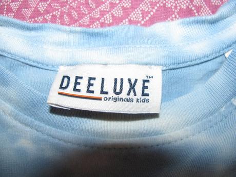 Bledě modré bavlněné tričko s potiskem deeluxe, 140