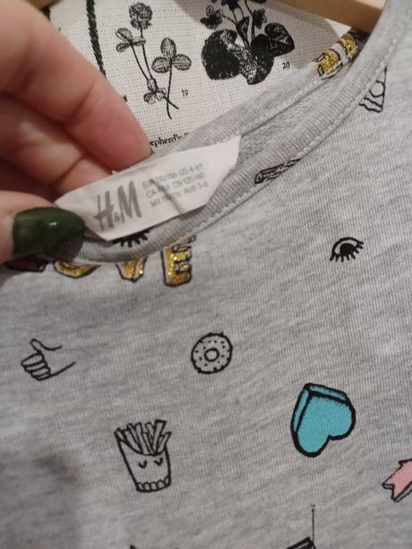 Teplákové šaty h&m 110/116, h&m,116
