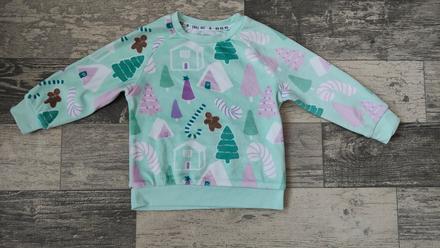 Mikina samet vánoční 86/92, 86