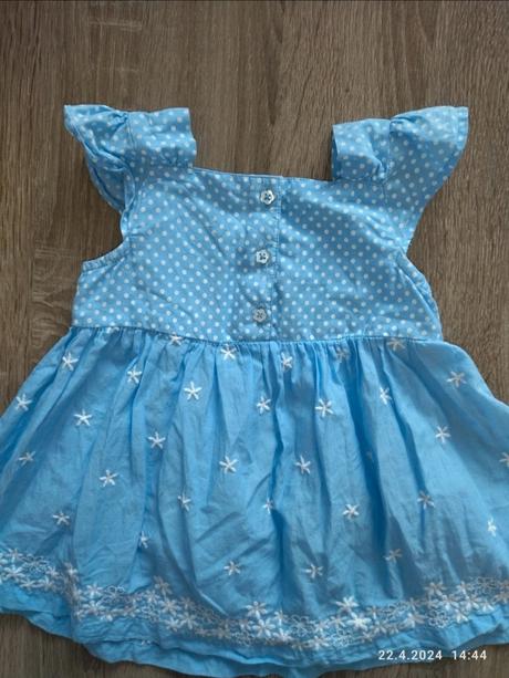 Dívčí letní šaty 9-12m, nutmeg,74