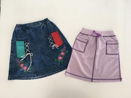 Dívčí sukně (6 - 7 let) - 2 ks, 122