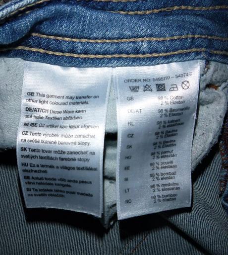 Džíny drbané vel.l, l