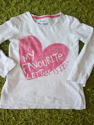 Triko srdce,vel.122, next,122