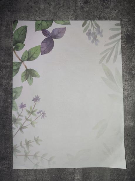 43 listů dopisních papírů, 10ks obálek, 2 obaly, 