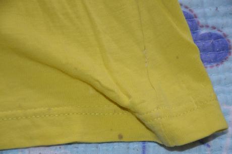 2x žluté tričko s obrázkem, 98